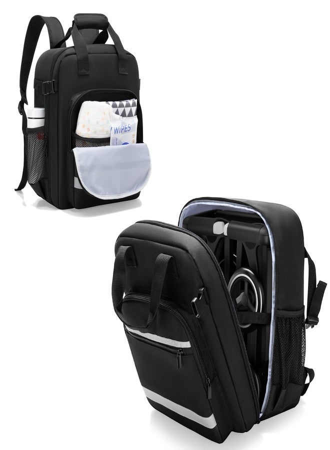 HODRANT Lightweight Small Stroller Bag Compatible with GB Pockit Stroller, Travel Stroller Backpack with Pockets, Stroller Accessories Carry Case for Flight Essentials, Bag Only - Image 1